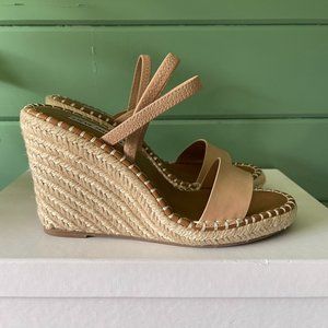 Steve Madden Dawson Open-Toe Wedge Sandals in tan